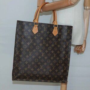 LOUIS VUITTON Monogram Sac Plat Hand Bag